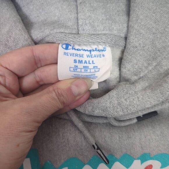 Vintage Champion Y2K Reverse Weave Men Small Classic Pullover Hoodie Sweatshirt - Picture 9 of 10